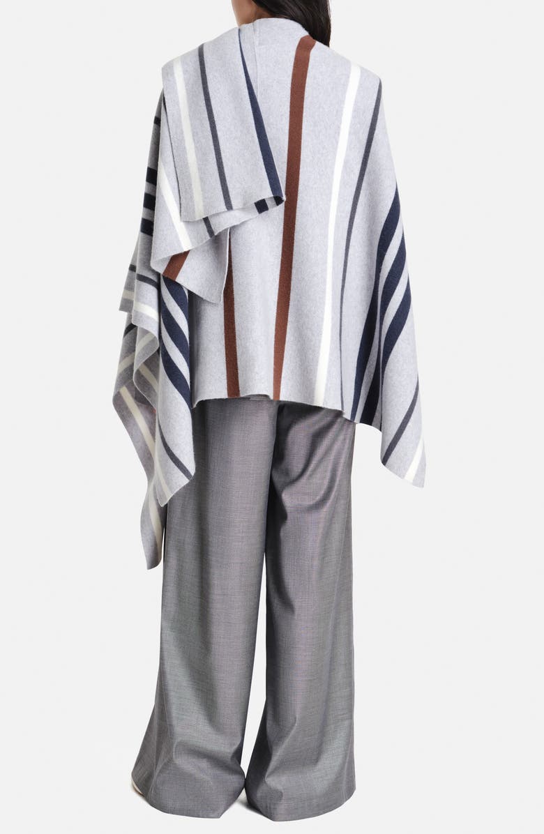 TWP Stripe Wrap Cashmere Poncho, Alternate, color,