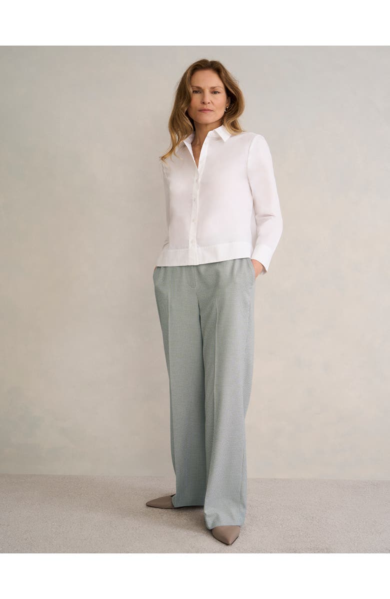 HOBBS LONDON Ellie Wide Leg Tailored Trousers, Alternate, color, Camel Multi