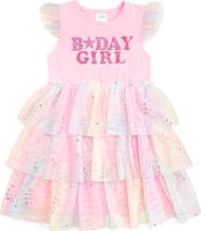 Sweet Wink Birthday Girl Fairy Dust Short Sleeve Tutu Dress