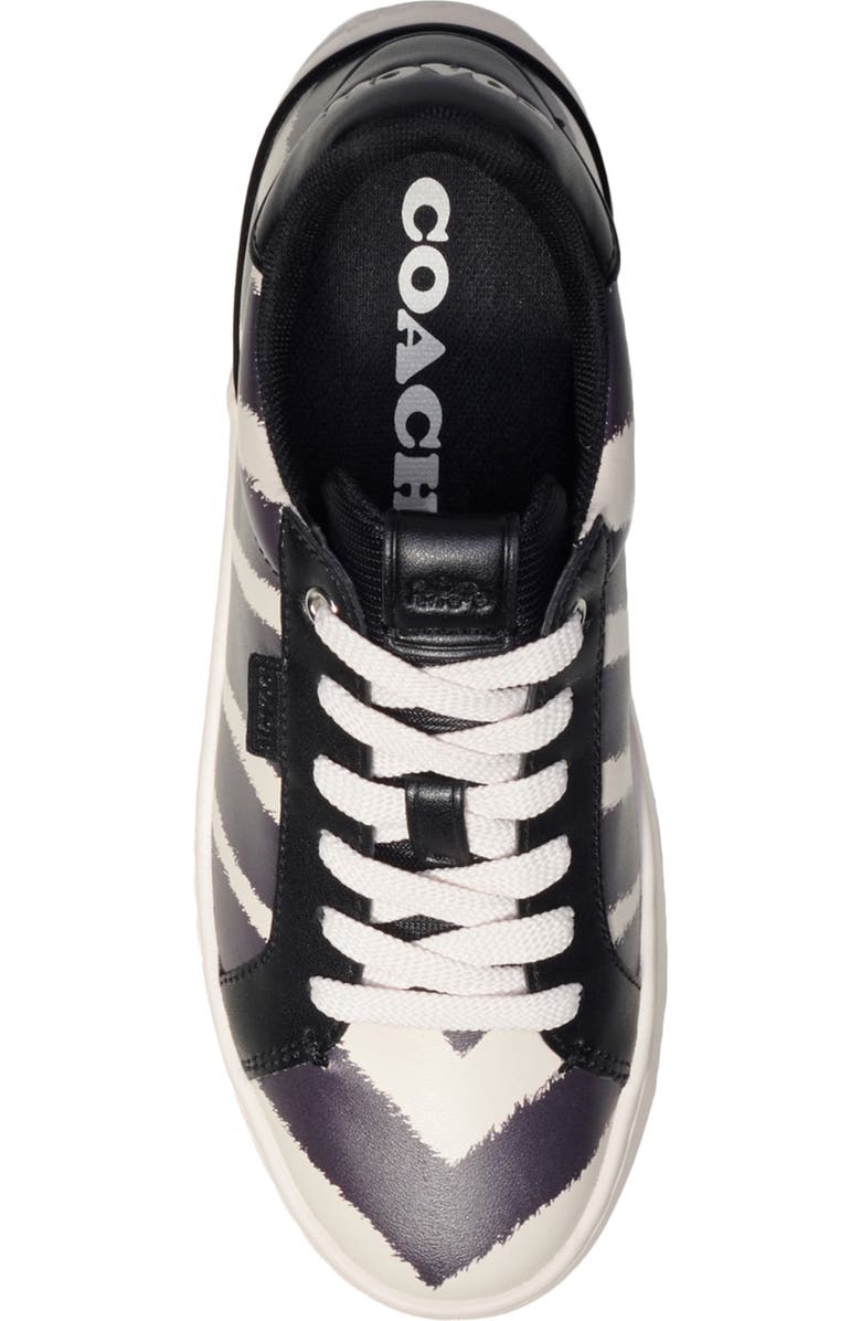 COACH Lowline Zebra Print Sneaker, Alternate, color,