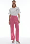Exquise Octavia Wide Leg Linen Pants