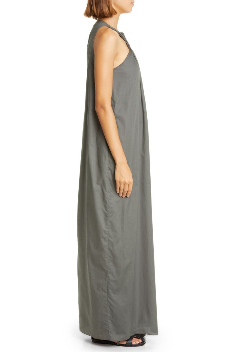 Beaded Halter Neck Cotton Blend Maxi Dress, Alternate, color, ABETE