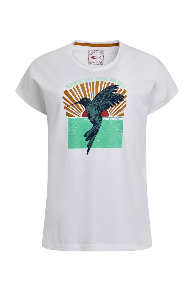Fly Free Slub Graphic T-Shirt, Alternate, color, White