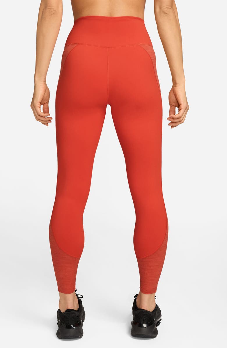Nike Dri-FIT High Waist 7/8 Leggings, Alternate, color, Picante Red/ Cosmic Clay