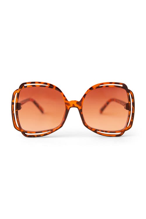 Sunshine Studios Sophia Sunglasses In Brown
