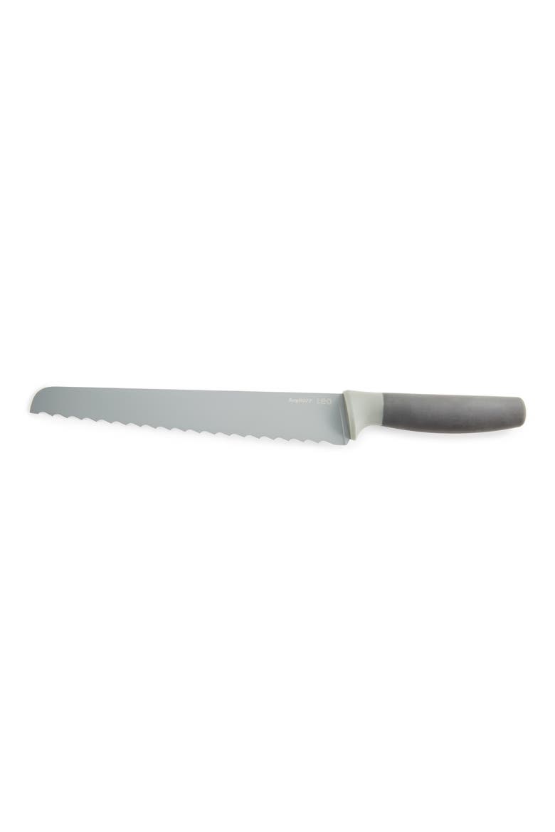 Leo Balance 9-Inch Nonstick Bread Knife, Main, color, GREY
