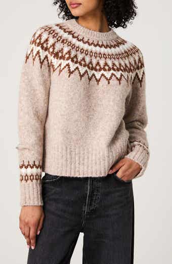 Fair Isle Chunky Crewneck Sweater