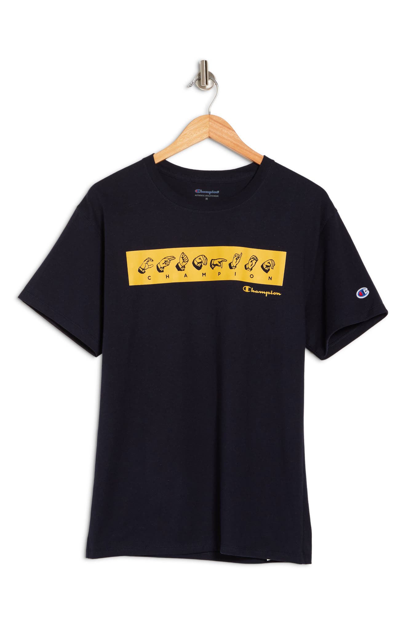 Champion Sign Language Chest Logo Graphic T-Shirt (Men) | Nordstromrack