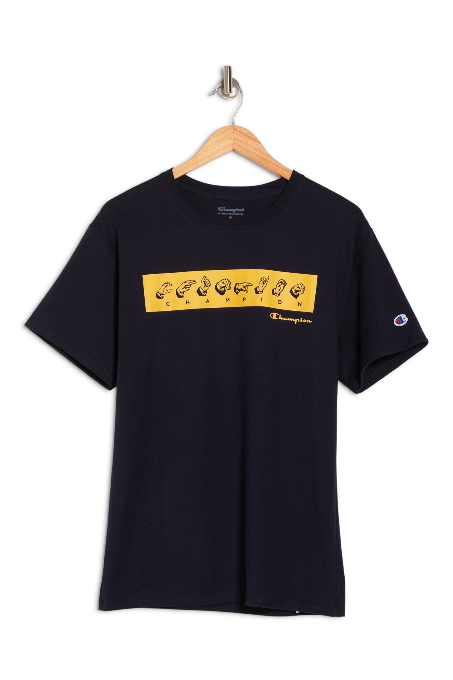 Champ Asl Champion Sign Language Chest Logo Graphic T-Shirt (Men) | Nordstromrack