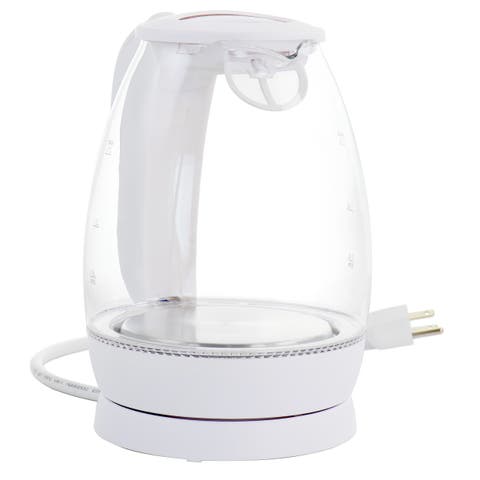 1.7 Liter Glass 360 Degree Cordless LED Electric Kettle