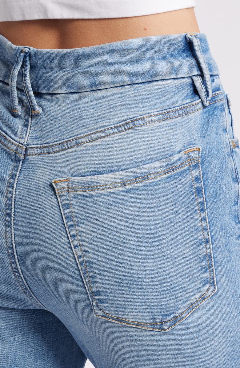 Good American Always Fit Good Legs Chew Hem Crop Jeans, Alternate, color, Indigo652