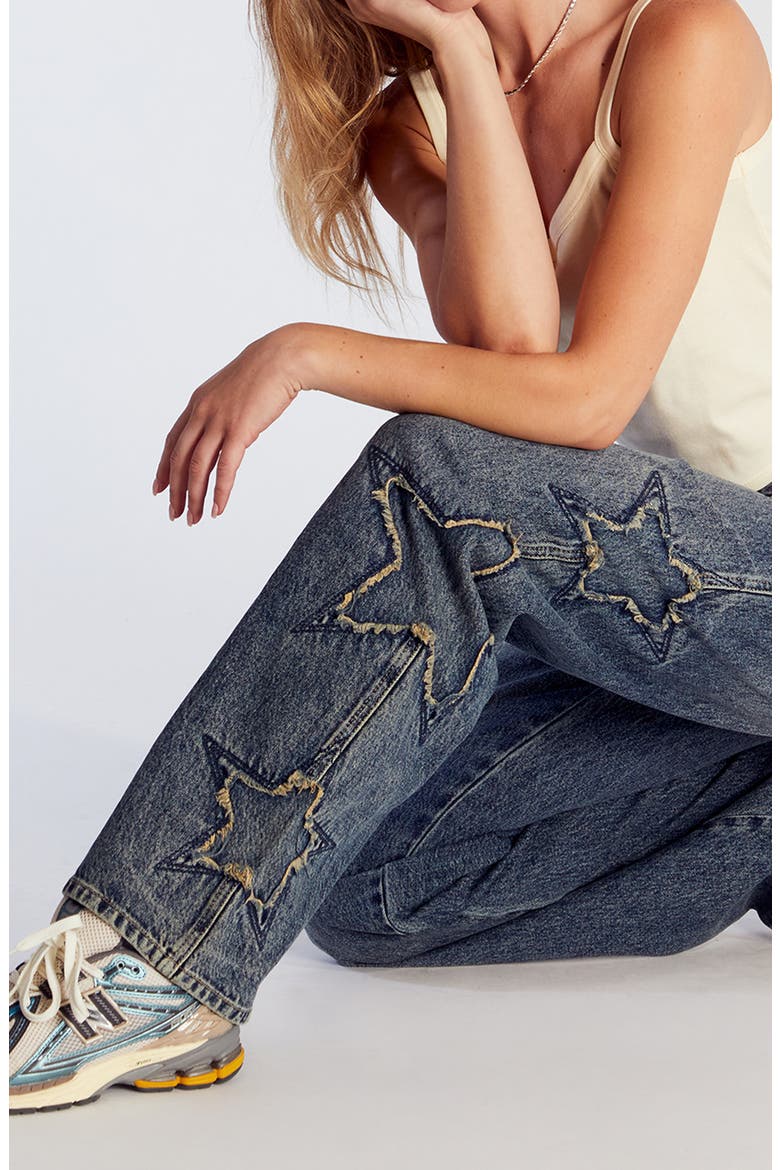 Casey Low Rise Baggy Jeans, Alternate, color, MEDIUM INDIGO