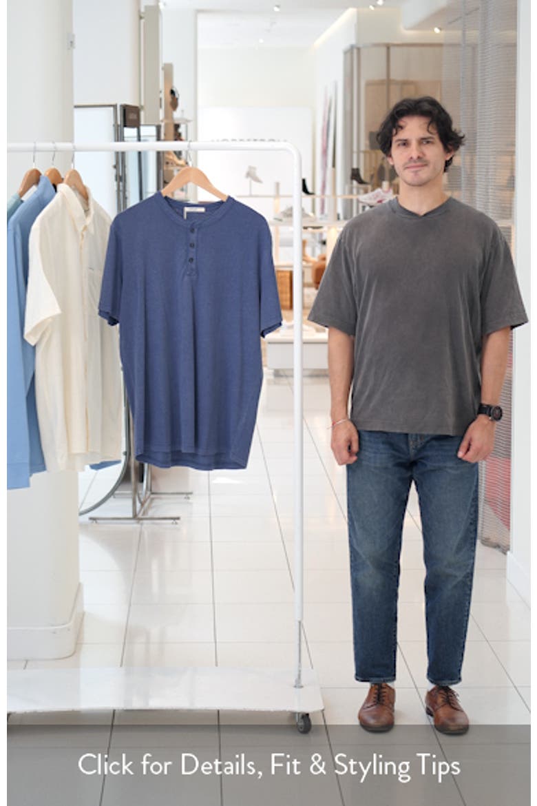 Short Sleeve Hemp & Cotton Henley video