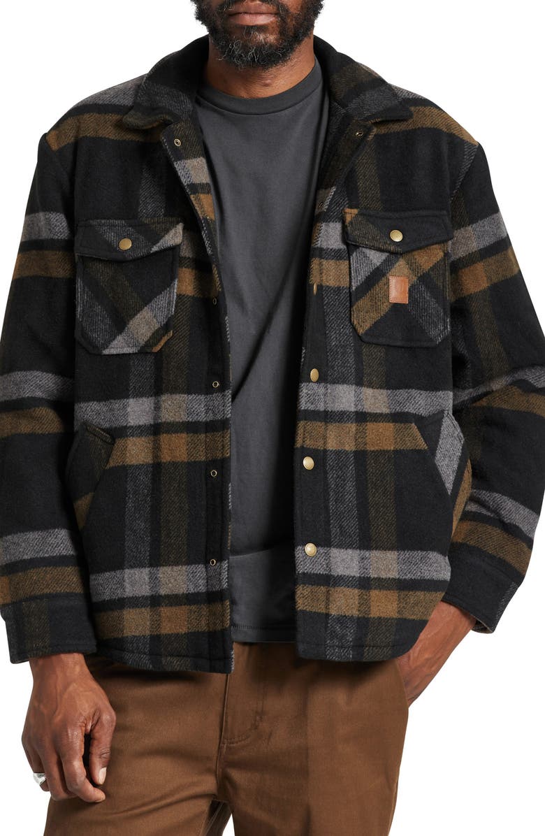 Brixton Durham Plaid Shirt Jacket, Main, color,