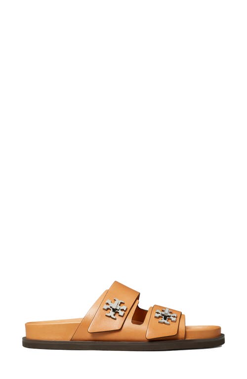 Tory Burch Round Toe Leather Dual Strap Sandals
