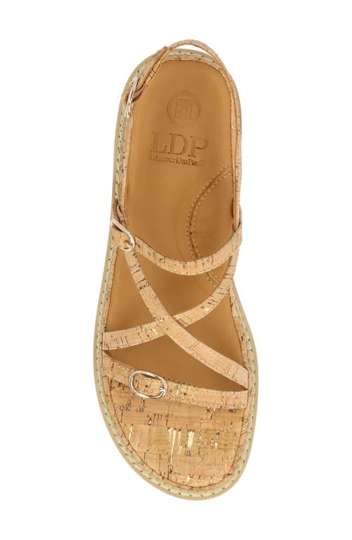 L'amour Des Pieds Danilo Sandal In Natural/gold