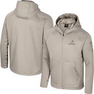 COLOSSEUM Men's Colosseum Oatmeal Alabama Crimson Tide Operation Hat Trick Battalion Full-Zip Hoodie