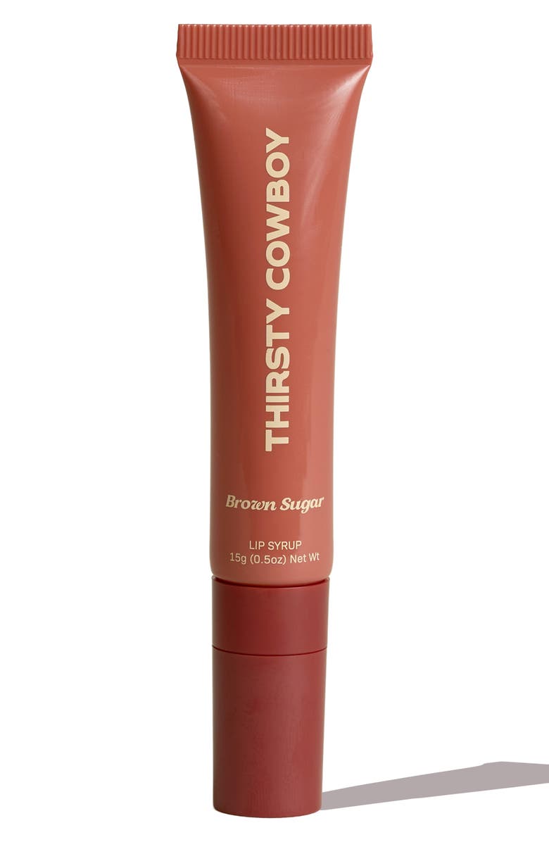 Thirsty Cowboy Tinted Lip Syrup Gloss, Main, color, Brown Sugar