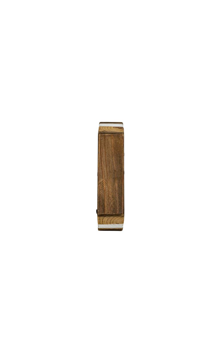 Foreside Home and Garden Tugboat Decorative Accent White Wood & Metal, Alternate, color, White