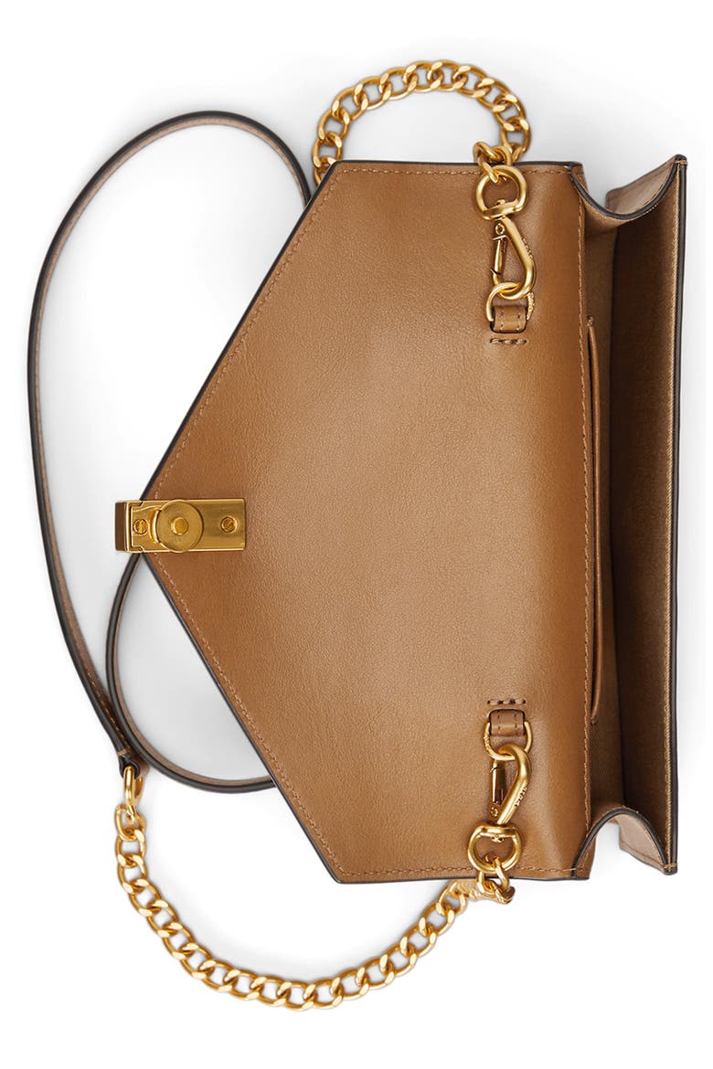 Polo ID Chain Leather Crossbody Wallet, Alternate, color, TAN