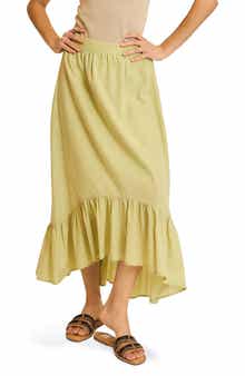 WISHLIST High-Low Midi Skirt