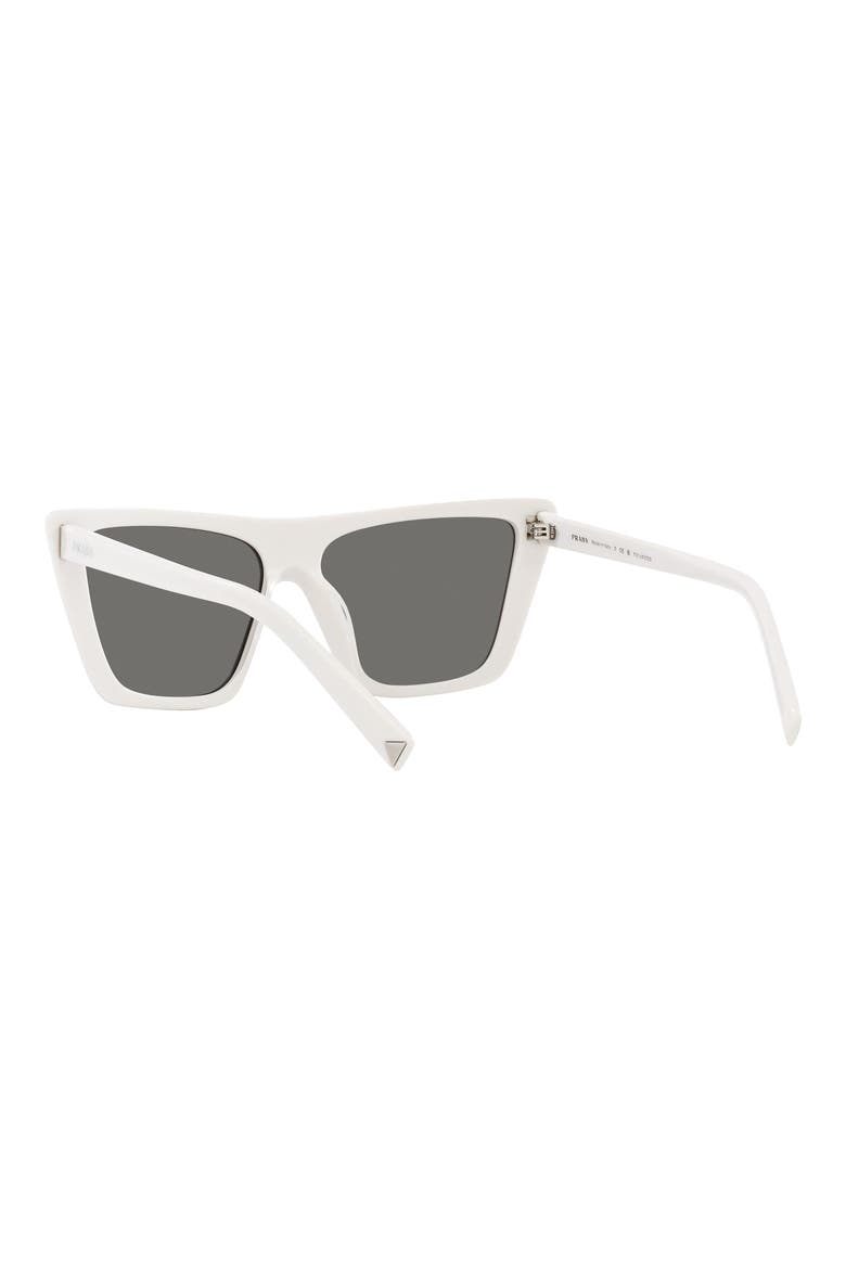 56mm Polarized Square Sunglasses, Alternate, color, BONE