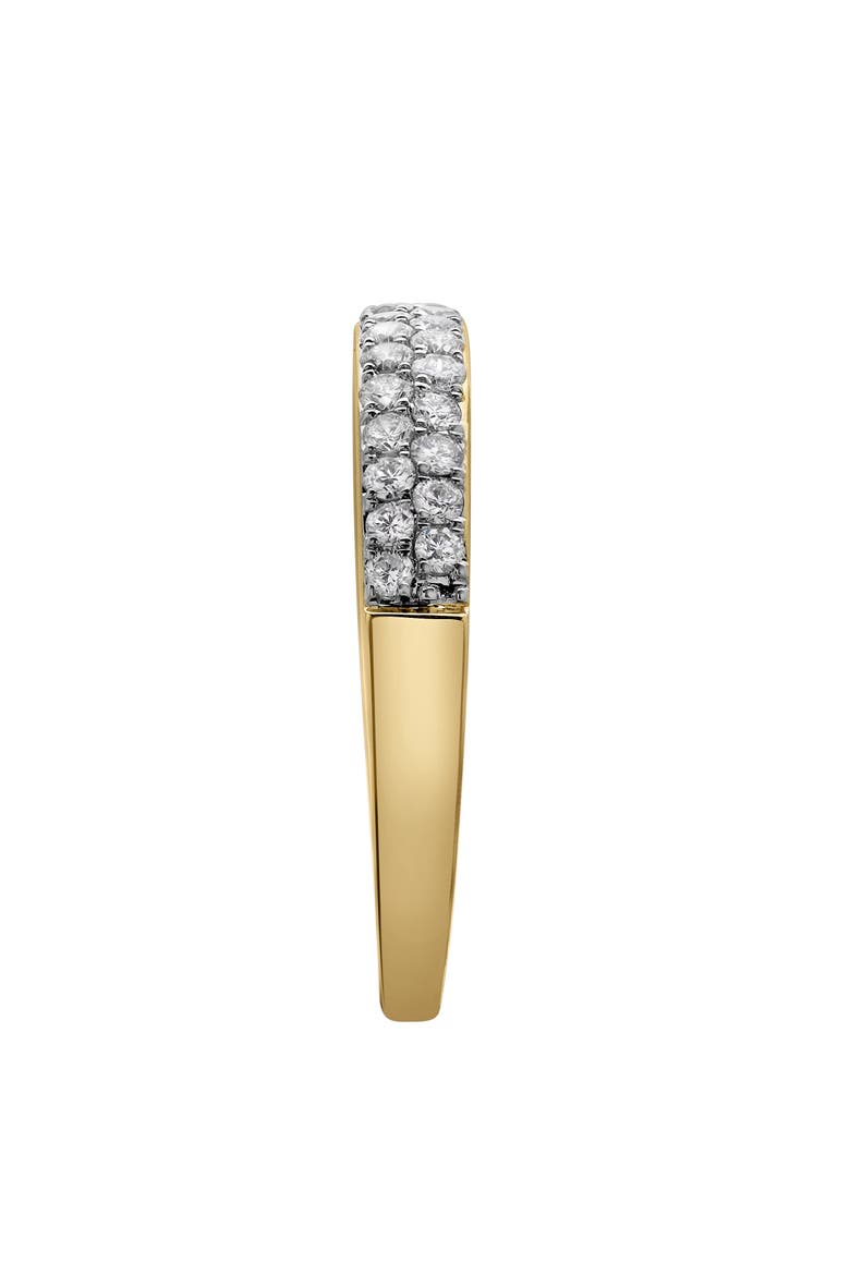 Serafina 14K Gold Round Diamond Studded Eternity Band Ring - 0.48cts, Alternate, color, 14K Yellow Gold