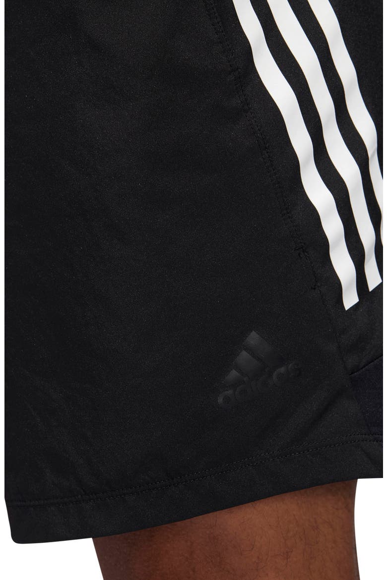 4K Tech Athletic Shorts, Alternate, color, BLACK/ WHITE