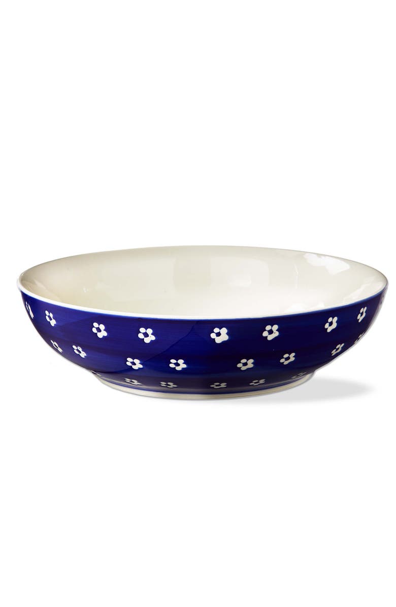tag Lisbon Blue Ceramic Serving Bowl Dishwasher Safe Everyday Use, Main, color, Blue