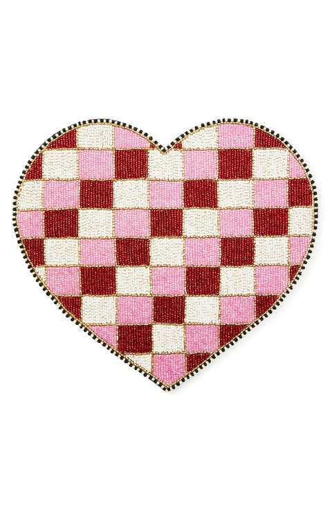 Red & White Heart Placemat