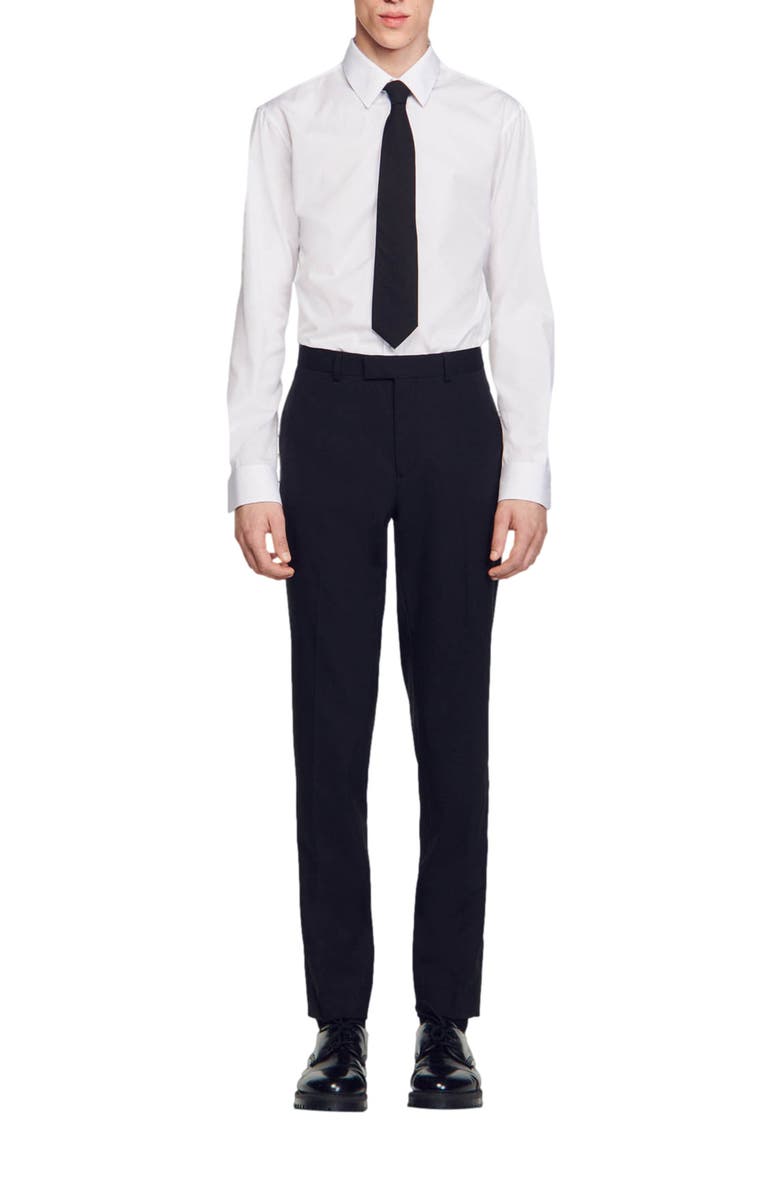 SANDRO Classic suit trousers, Alternate, color, 