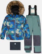 Deux par Deux Play Camouflage Jacket & Reinforced Pants Two Piece Snowsuit