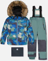 Deux par Deux Play Camouflage Jacket & Reinforced Pants Two Piece Snowsuit
