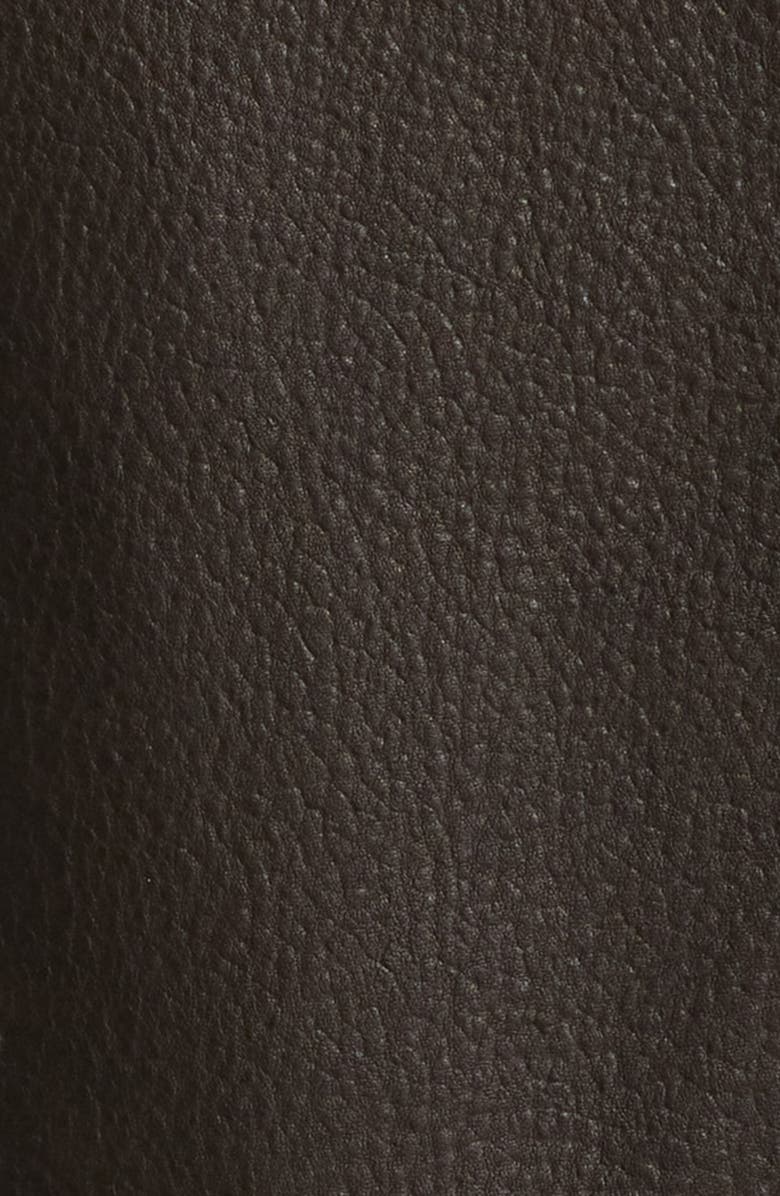 BOSS Mandalo Leather Jacket, Alternate, color, Dark Brown