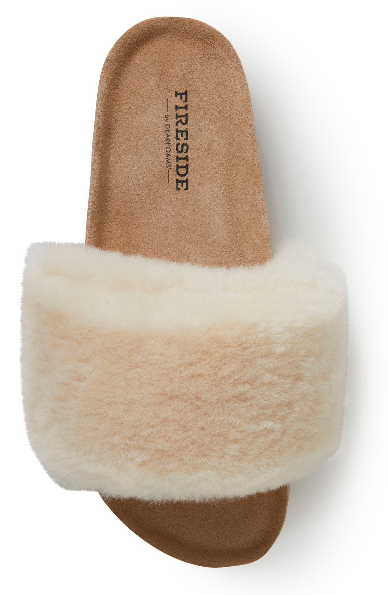 Canberra Genuine Shearling Slipper, Alternate, color, NATURAL