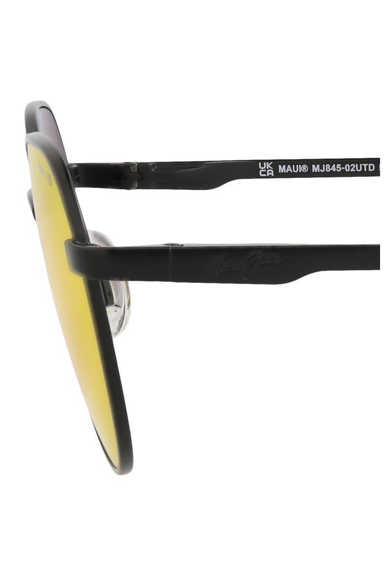 60mm Frameless Rectangle Sunglasses, Alternate, color, BLACK BLACK LAVA