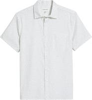 Nordstrom Floral Short Sleeve Stretch Button-Up Shirt