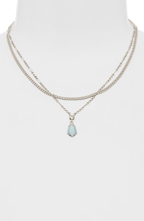 Kendra Scott Alexandria Pendant Layered Necklace In Metallic