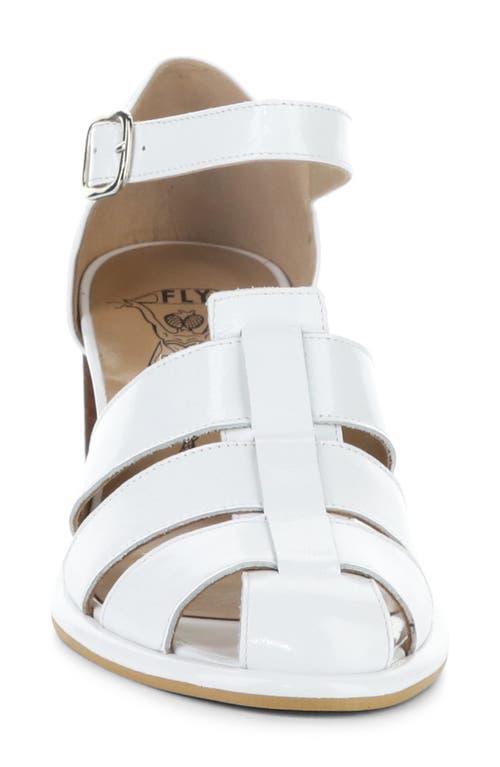 Fly London Marg Strappy Sandal In White