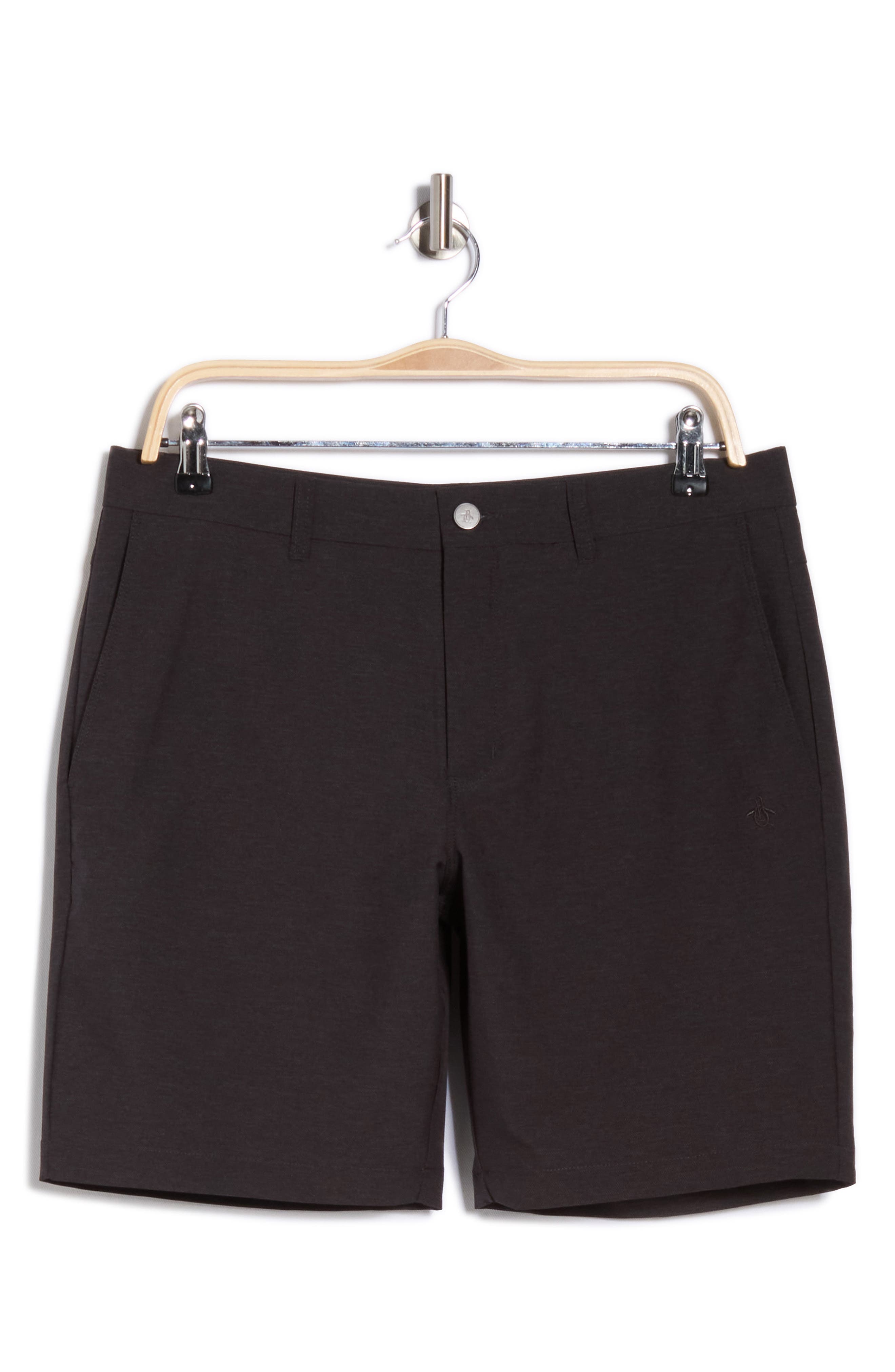 Original Penguin Technical Flat Front 7.5-Inch Shorts