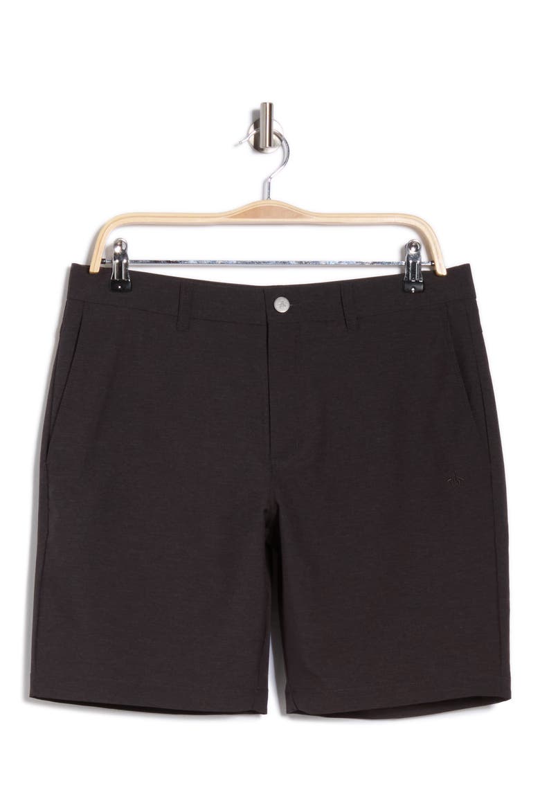 Technical Flat Front 7.5-Inch Shorts, Alternate, color, CAVIAR