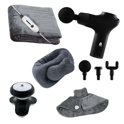 Heated Blankets & Relaxing Massagers Gift Set