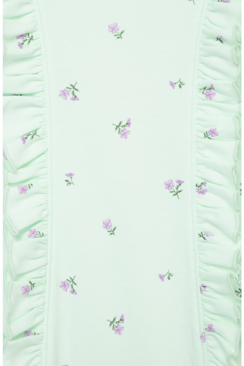 Sweet Rose Cotton Footie & Headband Set, Alternate, color, FLORAL