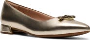 Clarks® Natalyn Trim Faux Leather Ballet Flat