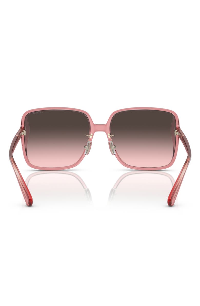 COACH 61mm Gradient Square Sunglasses, Alternate, color, 