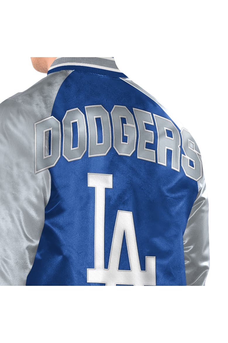 Men's Starter Royal/Gray Los Angeles Dodgers Raglan Blitz Varsity Jacket, Alternate, color, Royal