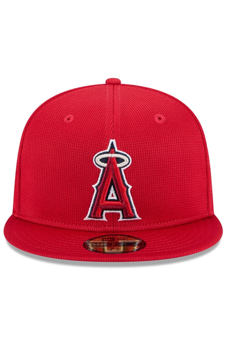 New Era Men's New Era Red Los Angeles Angels 2025 Spring Training 59FIFTY Fitted Hat, Alternate, color, Red