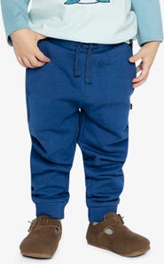 Deux par Deux Fleece Drawstring Waist Ribbed Cuff Sweatpants