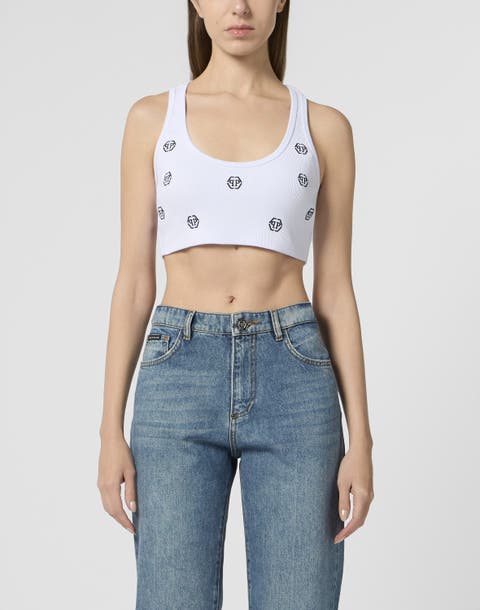Ribbed Mini Tank Top Monogram Monogram Women