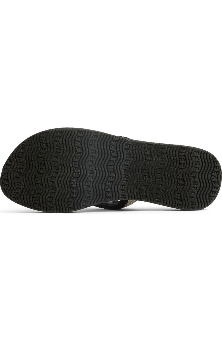 Reef Baja Elena Flip Flop, Alternate, color, Black/ Vintage